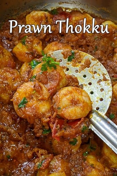 Prawn Chaat Recipe, Prawn Masala Recipes, Large Prawn Recipes, Prawn Koliwada, Prawn Recipes Indian, Prawn Thokku, Thokku Recipe, Indian Prawn Recipes, Easy Prawn Recipes