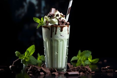 Indulge in a rich and decadent treat with this sweet, creamy Mint Chocolate Milkshake. This minty, chocolatey drink is smooth and flavorfully satisfying, with a thick, frosty texture that is truly delicious. Perfect for a satisfying indulgence, this milkshake is a must-try for chocolate lovers. #MintChocolateMilkshake #CreamyIndulgence #RichFlavorfulDrink #DecadentTreat #SweetAndSatisfying #DeliciousMilkshake Mint And Chocolate, Chocolate Milkshake, Mint Chocolate, Chocolate Lovers, Mint, Texture