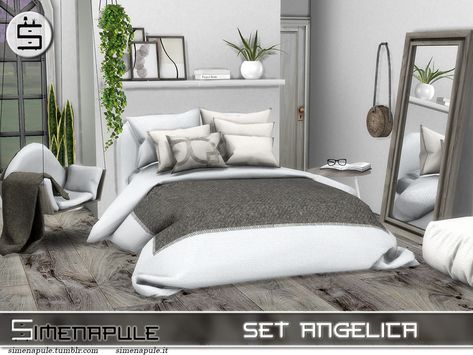 The Sims Resource - Set Angelica Sims 4 Duvet Cc, Bedroom Sets Sims 4 Cc, Sims 4 Mods Furniture Bedroom, Sims 4 Bedding Blankets, Sims 4 Cc Clutter Sets, Sims 4 King Size Bed Cc, Sims4 Cc Furniture Sets, Sims 4 Alpha Cc Furniture Bedroom, The Sims 4 Cc Free Downloads