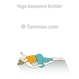 Tummee Yoga, Supta Matsyendrasana, Spinal Twist Yoga, Supine Twist, Lower Back Stiffness, Twist Yoga, Cow Face Pose, Night Yoga, Yoga Massage