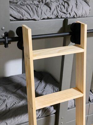 How To Make A Ladder For Bunk Bed, Bunk Ladder, Rv Bunk Ladder Diy, Diy Bunk Bed Ladder Ideas, Ladder For Bunk Bed, Bed Ladder, Rv Bunk Ladder, Loft Bed Ladder Ideas, Diy Bunk Bed Ladder