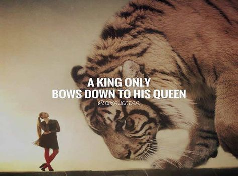 Beautiful Quote ..A king only bows down to his queen. | Inspirational Quotes - Pictures - Motivational Thoughts | Reaching Out & Touching Hearts Alpha Quote, Lion Quotes, His Queen, Gentleman Quotes, King Quotes, Gary Vaynerchuk, Millionaire Quotes, Inspirational Quotes Pictures, Queen Quotes