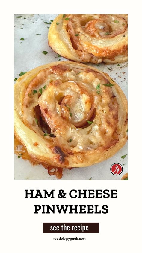 Experience the flaky delight of our Ham and Cheese Puff Pastry Pinwheels. Perfect for brunch, picnics, or anytime you want a savory treat. Give them a try! 🥐🧀😍 #PuffPastryPinwheels #SavoryPastry #BrunchInspiration Cheese Swirls, Ham And Cheese Puff Pastry, Fancy Sandwiches, Ham Cheese Puff Pastry, Pastry Pinwheels, Ham And Cheese Roll Ups, Puff Pastry Pinwheels, Ham And Cheese Pinwheels, Pinwheels Recipe