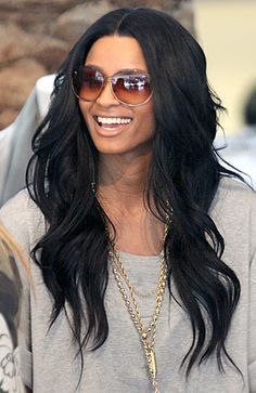 Human Hair Wigs Brazilian Malaysian Indian Remy Curly Human Hair Full Lace Wig Virgin Hair Lace Front Loose Wave Wigs For Black Women #loosewavehair #remycurlyhumanhair #loosewavehairstyle #humanhairwigs #blackwomen Ciara Hair, Remy Human Hair Weave, Wearing Sunglasses, Long Black Hair, Peruvian Hair, Loose Curls, Indian Hairstyles, Love Hair, Black Girls Hairstyles