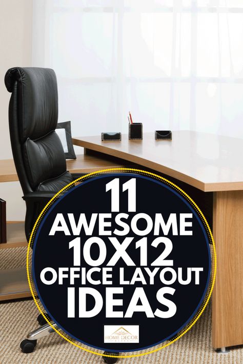 Tiny Office With Couch, Office Table Middle Of Room, Small Square Office Ideas, Sharing An Office At Home, Double L Desk Home Office, Office Configuration Ideas, Study Room Ideas For Men Interior Design Home Office, Desk Facing Out From Corner, Small Office Big Desk