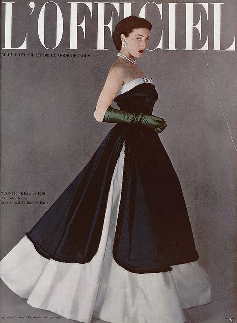 Fashion 1950, Dorothy Dandridge, Jacques Fath, Look Retro, Paris Mode, Fashion 1950s, Black And White Dress, Vintage Couture, Moda Vintage