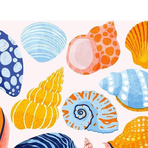 Rebecca Hollingsworth | Becca Kate Prints on Instagram: "🐚 🌊🪸  Back from an amazing and much needed week away in Austria ⛷  . . Thank you so much for the kind words on my previous post ❤️ . . . . . .  #shells #drawing #illustration #designer #illustrator #shell #beach #coastal #womenillustrators #illustrationoftheday #texture #womenwhodraw #femaleillustrator #illustrated_now #womenofillustration #spring #thepatternchallengebymel #summer #artlicensing #artchallenge #seashells #pattern #illustrationartist #printandpattern #drawingchallenge #dailychallenge #weareillustration #illo#illustration_daily #digitalillustration" Seashell Illustration Drawing, Sea Shells Illustration, Beachy Widgets, Shells Drawing, Shells Illustration, Shell Illustration, Seashell Drawing, Seashell Illustration, Collecting Seashells