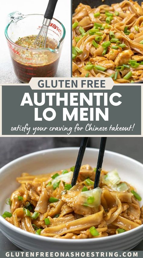 Essen, Gluten Free Lo Mein, Chinese Lo Mein, Lo Mein Sauce, Gluten Free Chinese Food, Gluten Free Asian Recipes, Gluten Free Chinese, Gluten Free Sauces, Lo Mein Recipes