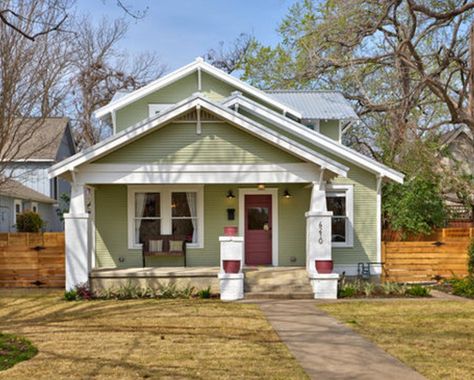 SAYBROOK SAGE Sage Green Exterior House Colors, Sage Green House Exterior, Saybrook Sage, Light Green House, Sage Green House, Green Exterior Paints, Green Exterior House Colors, Green House Exterior, Sage Green Paint Color