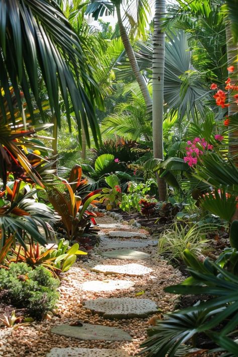 Discover 2024's Top 39 Most Stunning Garden Layouts Garden Backyard Ideas, Hawaiian Landscaping, Volcano Landscape, Tropical Hideaway, Tropical Backyard Landscaping, Best Garden Layout, Bali Garden, Tropical Landscape Design, Garden Layouts