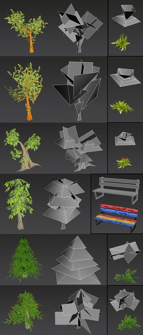 tree, low poly Low Poly Tree 3d, 3d Low Poly Environment, Low Poly Game Assets, Low Poly Plants, Low Poly Monster, 3d Max Tutorial, Low Poly Character, Environment Props, 3d Modeling Tutorial