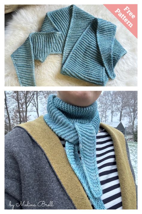 The Simple Thing Little Scarf Free Knitting Pattern Mini Shawl Knitting Pattern, Small Easy Knitting Projects, Small Scarf Knitting Pattern, Scarf Knitting Patterns Free, Simple Knit Scarf, Free Scarf Knitting Patterns, Easy Scarf Knitting Patterns, Knitted Projects, Small Knitting Projects