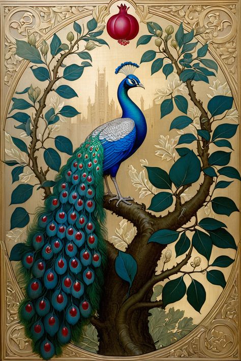 Pomegranate Tree, Painting Images, Lippan Art, Thank You Card Design, Peacock Painting, Peacock Art, Flower Iphone Wallpaper, Abstract Canvas Wall Art, Indian Art Paintings