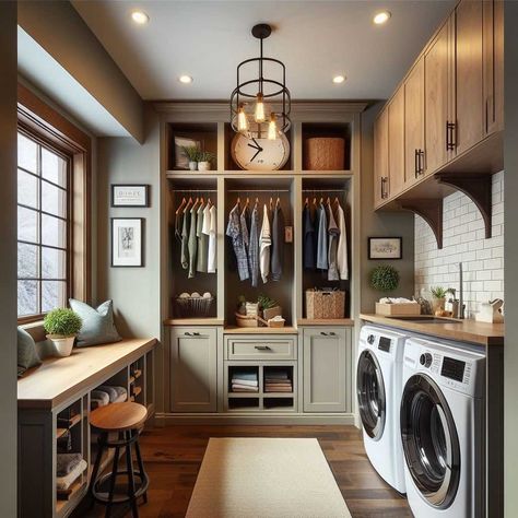 Country Home Laundry Room, Huge Laundry Room Farmhouse, Dream Home Laundry Room, Closet And Laundry Room Combo, Interior Design Laundry Room, Laundry And Utility Room Combo, Mudroom Pantry Laundry Combo, Mudroom Ideas Laundry, Laundry Kitchen Combo