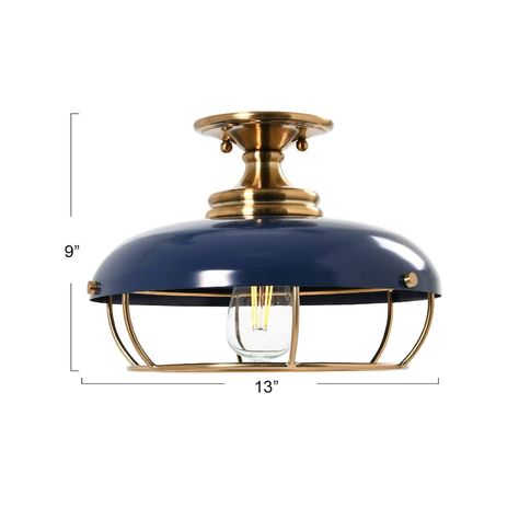 Laundry Room Lighting, Nautical Lighting, Brass Ceiling Light, Bathroom Ceiling Light, Light Fixtures Flush Mount, Retro Lighting, Flush Ceiling Lights, Edison Bulb, Semi Flush Mount