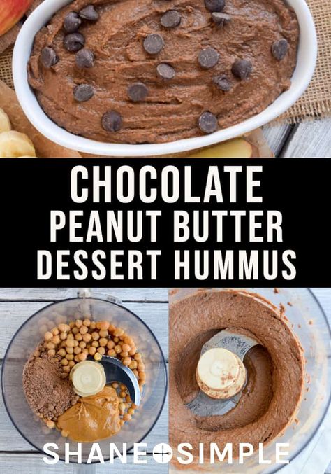 Chocolate Peanut Butter Dessert, Vegan Chocolate Peanut Butter, Peanut Butter Dessert, Butter Desserts, Peanut Butter Dip, Chocolate Hummus, Chocolate Peanut Butter Desserts, Hummus Recipe Homemade, Dessert Hummus