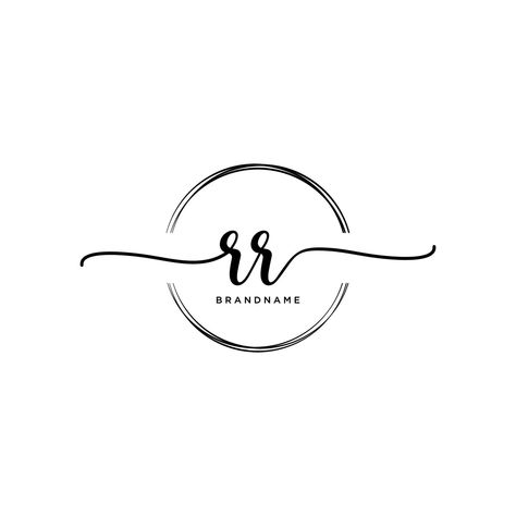 Initial RR feminine logo collections template. handwriting logo of initial signature, wedding, fashion, jewerly, boutique, floral and botanical with creative template for any company or business. Rr Logo, Handwriting Logo, Feminine Logo, Wedding Logos, Logo Collection, Logo Banners, Creative Template, Cityscape Photos, Heart With Arrow