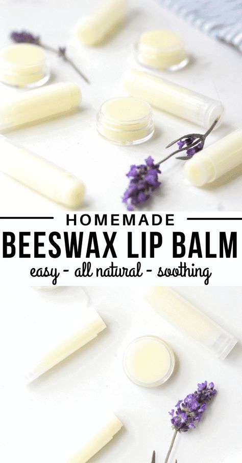 Lip Butter Recipe, Beeswax Lip Balm Recipe, Bees Wax Lip Balm, Chapstick Recipe, Natural Lip Balm Recipe, Homemade Toiletries, Honey And Coconut Oil, Beeswax Recipes, Lip Gloss Recipe