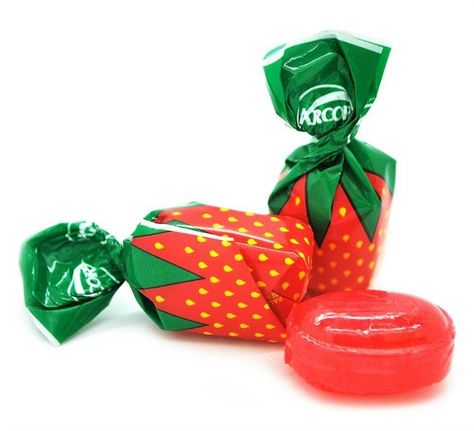 Strawberry candies with liquid centers Worst Halloween Candy, Strawberry Bon Bons, Best Halloween Candy, Filled Candy, Candy Drawing, Wrapped Candy, Strawberry Candy, Strawberry Juice, Sweet Tattoos