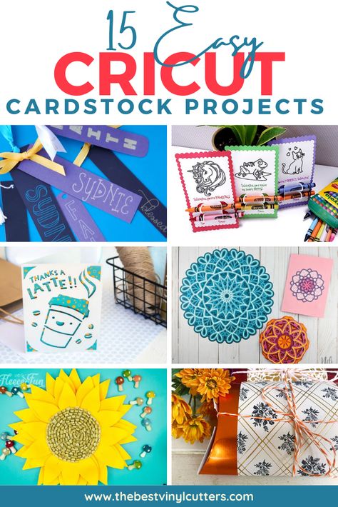 15 Easy Cricut Cardstock Projects Easy Cricut Ideas For Beginners, Cricket Cardstock Projects, Cricket Paper Projects, Circuit Paper Projects, Card Stock Cricut Projects Easy, Circuit Cardstock Projects, Cardstock Decorations, Diy Cricut Projects Cardstock Papers, Cricut Projects With Cardstock