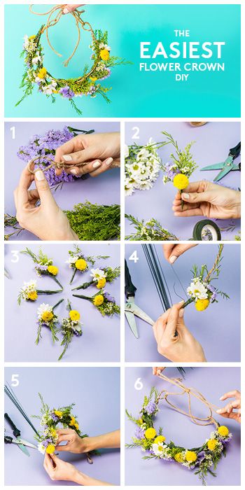 Your go-to guide for making the perfect flower crown Crown With Flowers, Make A Flower Crown, Săpunuri Handmade, Flowers Crown, Diy Flower Crown, Fleurs Diy, Diy Crown, Fresh Flower, Floral Crown