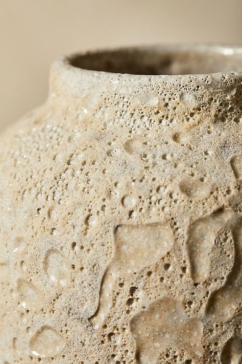 Cream Vase, Sand Textures, Clay Pot, Clay Pots, Anthropologie, Tray, Drama, Vase, Ceramics