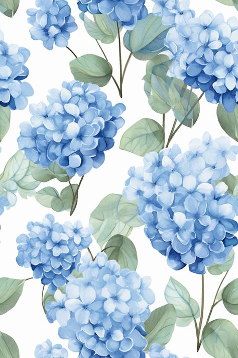 Flower Screensaver, Hydrangea Wallpaper, Blue Floral Wallpaper, Blue Hydrangea Flowers, Hydrangea Print, Cute Blue Wallpaper, Blue Hydrangeas, Light Blue Flowers, Summer Backgrounds