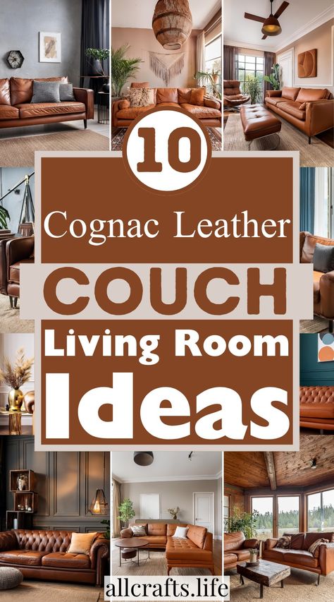 Cognac Leather Couch Living Room Ideas Leather Couch With Dark Wood Floors, Contemporary Living Room Leather Couch, Leather Tan Sofa Living Room, Tan Leather Lounge Living Rooms, Cognac Sofa With Accent Chairs, Copper Leather Sofa, Coffee Sofa Living Room, Decorating Leather Couch Living Room, Living Room With Cognac Sofa