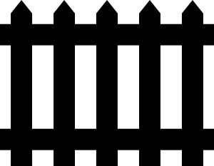 Fence clip art Enchanted Cottage, House Silhouette, Inside Garden, Fence Garden, Putz Houses, Virtual Assistant Business, Reading Corner, Picket Fence, Free Clip Art