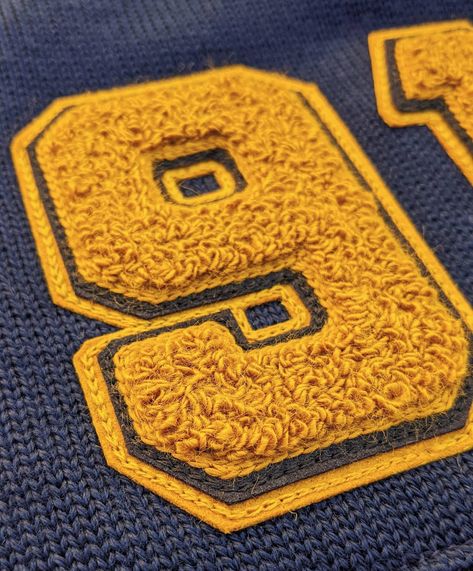 More mossy chenille varsity patches. 🌚🌝 . . . . #chainstitchembroidery #chainstitch #bonnaz #varsitychenille #vintagevarsity #embroidery… | Instagram Varsity Patches, Chain Stitch Embroidery, March 25, Chain Stitch, Embroidery Art, Kids Rugs, Embroidery, Texture, Fabric