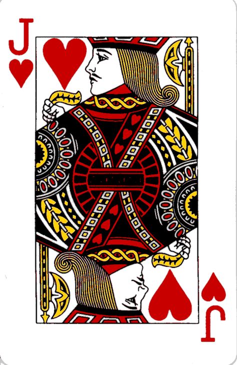 Jack of Hearts Playing Card Tattoos, Jack Of Hearts, Hearts Playing Cards, Playing Cards Design, Gambling Tattoo, Iron On Fabric, 카드 디자인, Card Tattoo, Gambling Gift