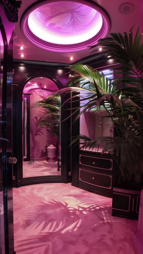 80s Interior Design, 80s Interior, Pink Room Decor, Dream Life House, Dream Apartment Decor, Future Apartment Decor, Dark Home Decor, Room Redesign, Dream House Rooms