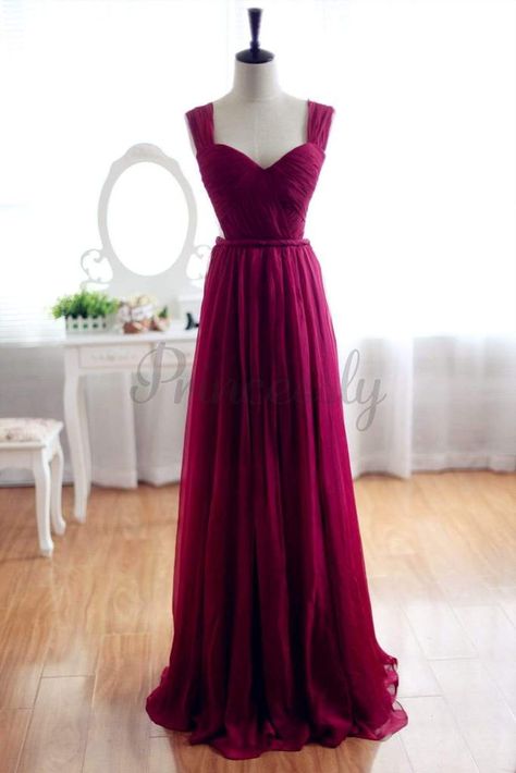 Best Wholsale Bridesmaid Dresses Online for Under $150 - Princessly Burgundy Dress Formal, Burgundy Chiffon Bridesmaid Dresses, Backless Bridesmaid Dress, Pretty Party Dresses, Simple Prom Dress Long, Dress Maroon, Backless Evening Dress, Floor Length Chiffon Bridesmaid Dresses, Burgundy Prom Dress