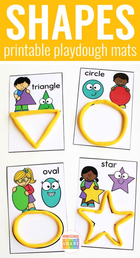 Color Shape Activities, Colored Shapes Printables, Traceable Shapes Free Printable, Shapes Craft For Preschool, Activities With Shapes Preschool, Play Dough Shape Mats, Shapes Playdough Mats, Learning Shapes Preschool Free Printable, Playdough Shape Mats Free Printable