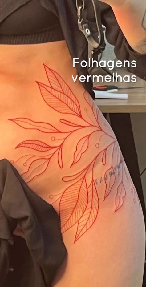 Red Vines Tattoo, Hip Stomach Tattoo, Stomach Hip Tattoo, Tight Tattoo, Tight Tattoos, Pelvic Tattoo Hip, Tattoos With Deep Meaning, Tattoos Black Women, Pelvic Tattoos