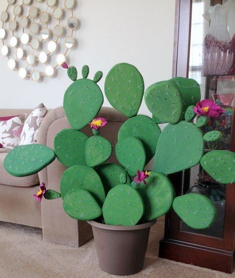 Cactus Arrangement, Cactus Light, Cactus Terrarium, Cactus Craft, Flowering Cactus, Faux Cactus, Cactus Party, Cactus Diy, Pear Cactus