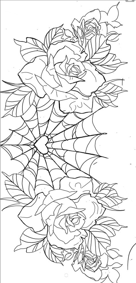 My referenced creation Men Tattoo Sleeve Stencil, Tattoos To Cover Names, Color In Tattoos, Spider And Flower Tattoo Design, Whole Arm Sleeve Tattoos For Women, Hand Drawing Tattoo Design, Hand Tattoos For Women Design, Vine Branches Tattoo, Skull And Flower Tattoo Stencil