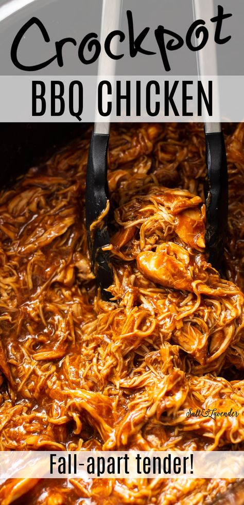 Essen, Bbq Pulled Chicken Recipes, Pulled Chicken Recipes, Shredded Bbq Chicken, Bbq Chicken Crockpot, Chicken Crockpot Recipes Easy, Bbq Chicken Recipes, Pulled Chicken, Crockpot Dishes