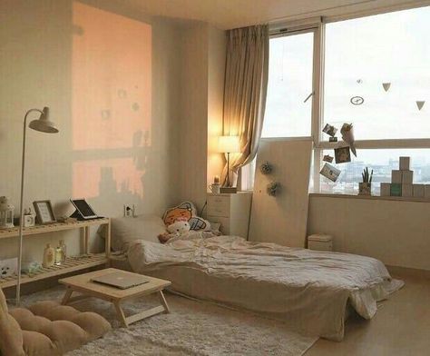 korean bedroom aesthetic room decor seoul beige coffee cream milk tea ideas wooden light soft minimalistic 아파트 침실 アパート 寝室 aesthetic home interior apartment japanese kawaii g e o r g i a n a : f u t u r e h o m e Hiasan Bilik Tidur, Minimalist Room, Aesthetic Rooms, Small Room Bedroom, Room Inspiration Bedroom, Room Ideas Bedroom, Bedroom Aesthetic, The Bedroom, Aesthetic Bedroom