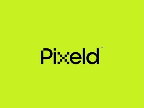 Pixeld Logo 👾🕹 by Jordan Jenkins for unfold on Dribbble Advertising Ideas Marketing, Green Branding, Dot Logo, Game Logo Design, Typo Logo, Photoshop Tutorial Design, Digital Health, Learning Design, Logo Sign