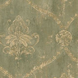 Bed Bath & Beyond | The Best Deals Online: Furniture, Bedding, Rugs, Kitchen Essentials & More Gold Peel And Stick Wallpaper Bathroom, Emerald Green Vintage Wallpaper, Vintage Wallpaper Patterns Victorian Antiques, Vintage Damask Wallpaper, Antique French Wallpaper, Vintage Look Wallpaper, French Inspired Wallpaper, French Country Wallpaper Bathroom, Vintage Inspired Wallpaper