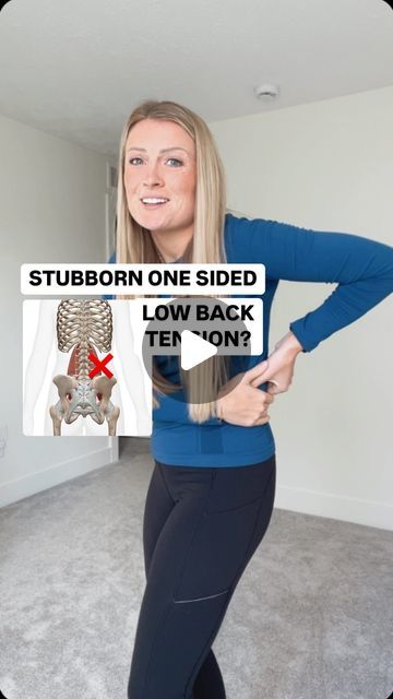 Kristen Bos | Doctor of Physical Therapy on Instagram: "Stubborn one sided low back tension…

That keeps coming back no matter how much you massage or stretch it out? 🫣😭

You most likely are not addressing the weakness in your body that is causing your low back muscle to overwork again and again. Only allowing temporary relief with massage. 

In order to get lasting relief it is SO important to address muscle tightness AND weakness. 

In this exercise we are focusing on stretching/lengthening the muscle in the low back on one side of the body while strengthening the abdominals (obliques) on the opposite side of the body. 

This is truly such a high quality exercise that can also give your low back that deep stretch your craving 👏🏻 

Comment below if you struggle with low back tension a How To Stretch My Lower Back, Muscle Tightness Relief, Threw Out My Back, Oblique Stretches, Back Muscle, Doctor Of Physical Therapy, Low Back Stretches, Back Muscles, Physical Therapy