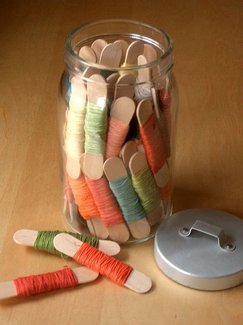 Embroidery thread storage Embroidery Thread Storage, Embroidery Floss Storage, Thread Storage, Sewing Room Organization, Candy Floss, Thread & Yarn, Craft Room Storage, 자수 디자인, Sewing Rooms