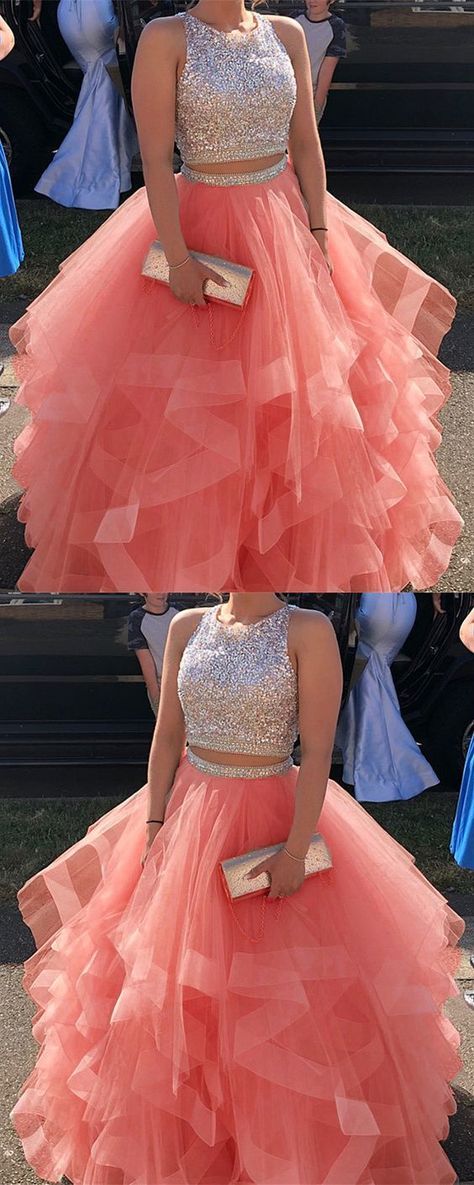 Dresses Two Piece, Prom Dresses Two Piece, Gowns Prom, Cute Prom Dresses, Ball Gowns Evening, Beautiful Prom Dresses, Piece Prom Dress, Pretty Prom Dresses, Ball Gowns Prom