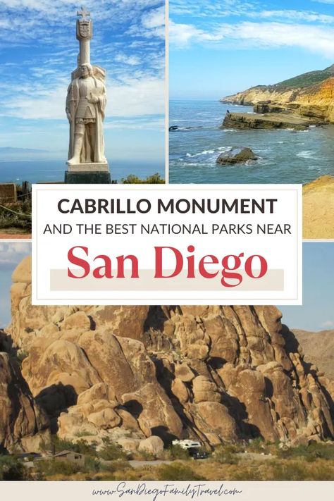 Planning a visit to one of the amazing national parks in California? Here's a guide to Cabrillo National Monument in San Diego and seven top national parks near San Diego to help you plan an amazing outdoor adventure. National Parks In California, San Diego Activities, Cabrillo National Monument, California Attractions, Pinnacles National Park, Best National Parks, Channel Islands National Park, Kings Canyon National Park, Kings Canyon