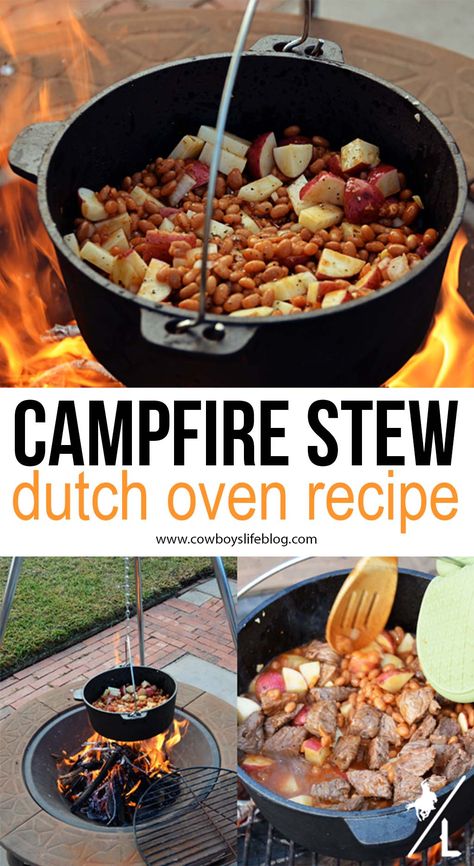 Camping Soup, Stove Recipes, Camping Solo, Easy Stew Recipes, Campfire Stew, Instant Pot Slow Cooker, Solo Stove, Easy Camping Meals, Dutch Oven Cooking