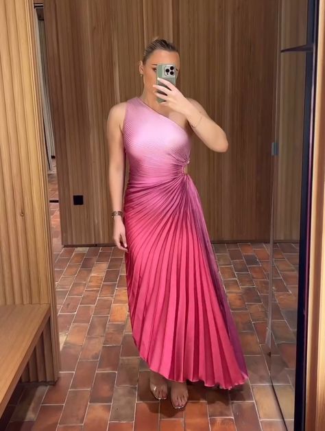 Pink Viral Mango Pleated Dress / Mango Dress / One Shoulder Dress / Wedding Guest Dress / Pink dress Mango Wedding Guest Dress, One Shoulder Dress Wedding, Morocco Outfits, Wedding Guest Dress Pink, Egypt Dress, Mango Dress, Dress One Shoulder, Dress Wedding Guest, Amazing Outfits