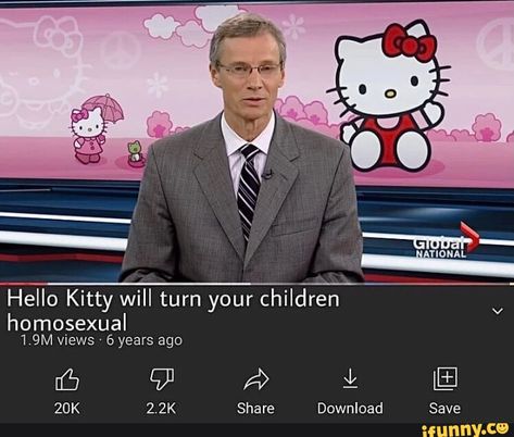 IN Hello Kitty will turn your children homosexual 1.9M views 6 years ago 2.2K Share Download Save - ) Jesse Hello Kitty Phone, Cursed Pictures, Charmmy Kitty, Lol Memes, Desen Anime, Photographie Portrait Inspiration, Hello Kitty Items, Goth Aesthetic, Anime Pics