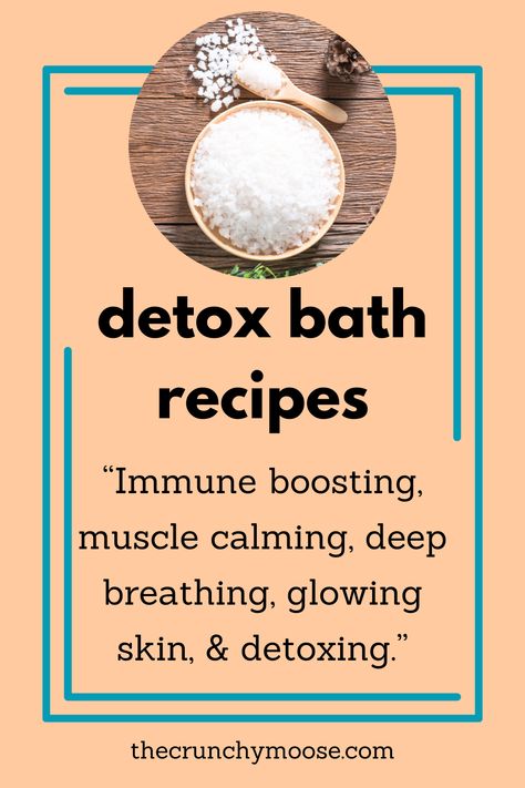 Ahhhhh. Bath time! With a few ingredients, you can upgrade your bath to the best immune boosting, muscle calming, deep breathing, glowing skin, and detoxing part of your day.   Grab a few natural ingredients like Epsom salt and essential oils to create a custom detox bath.  detox bath recipes with epsom salt and essential oils Epsom Salts Bath, Diy Detox Bath, Cold Detox Bath, Natural Bath Soak, Essential Oils For Bath, Facial Swelling Remedies, Baths For Colds, Bath Soak For Colds, Immune Boosting Bath