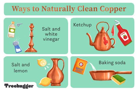 You don't need harsh chemicals to renew its warm glow. Tarnished Copper, Clean Copper, Copper Kitchen Utensils, How To Clean Copper, Copper Utensils, Toxic Cleaning Products, Health Topics, Homemade Cleaning Solutions, Natural Cleaners